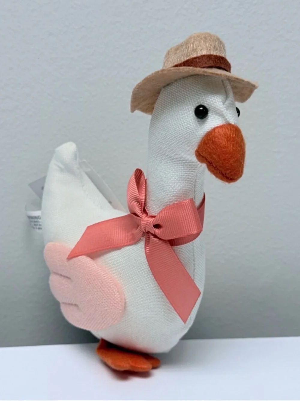 Novelty Plush Goose w/ Pink Accents & Straw Hat, Target Bullseye's Playground™